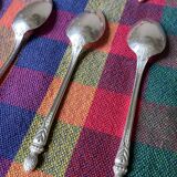 Apollo silver metal mocha spoons