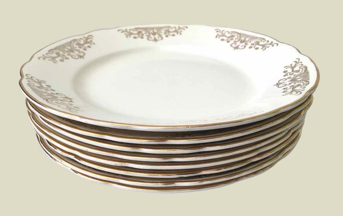 8 flat plates Villeroy and Boch 1950