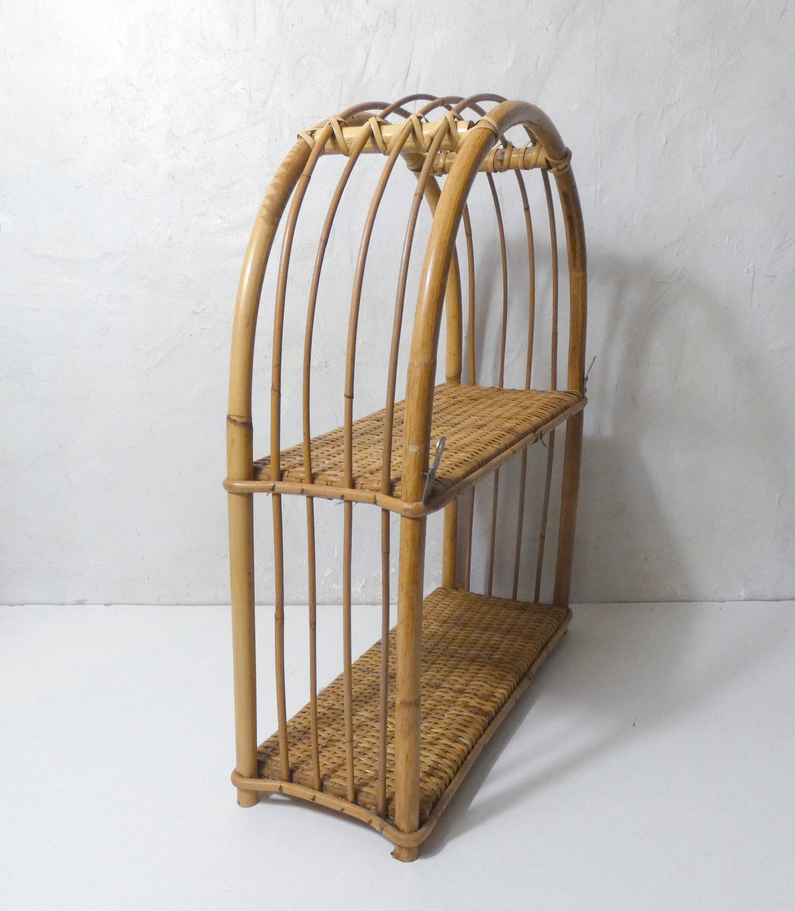 rattan shelf