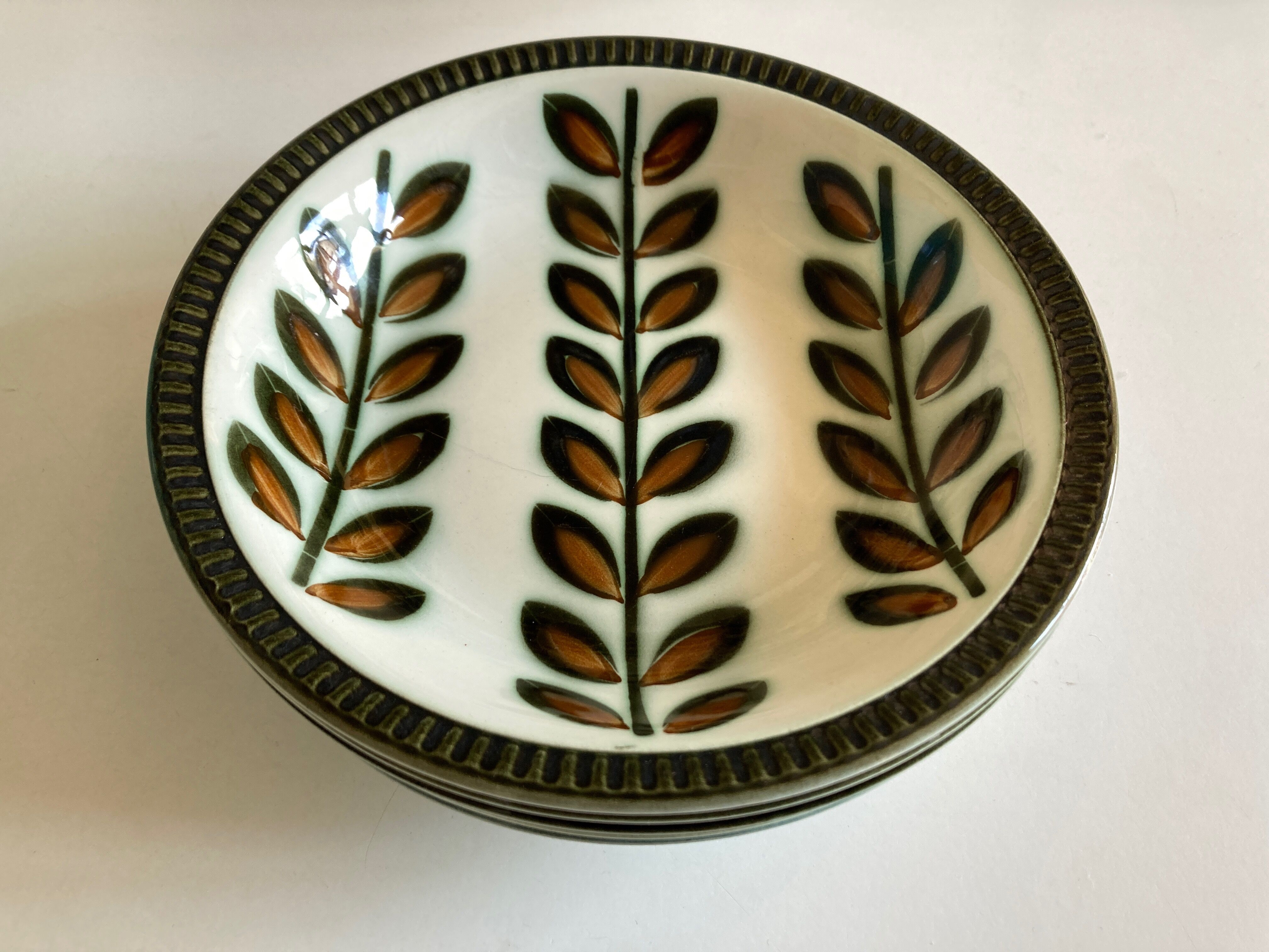 Set of 5 plates cap Rambouillet 1960 de Boch 1841 1966
