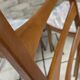 Set of 4 vintage Welzel chairs in 1970s Scandinavian style.