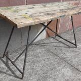 Folding workshop table