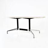 Travertine dining table by Charles & Ray Eames for Vitra, 1960s