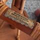 Table d'appoint bambou/ petit carreaux