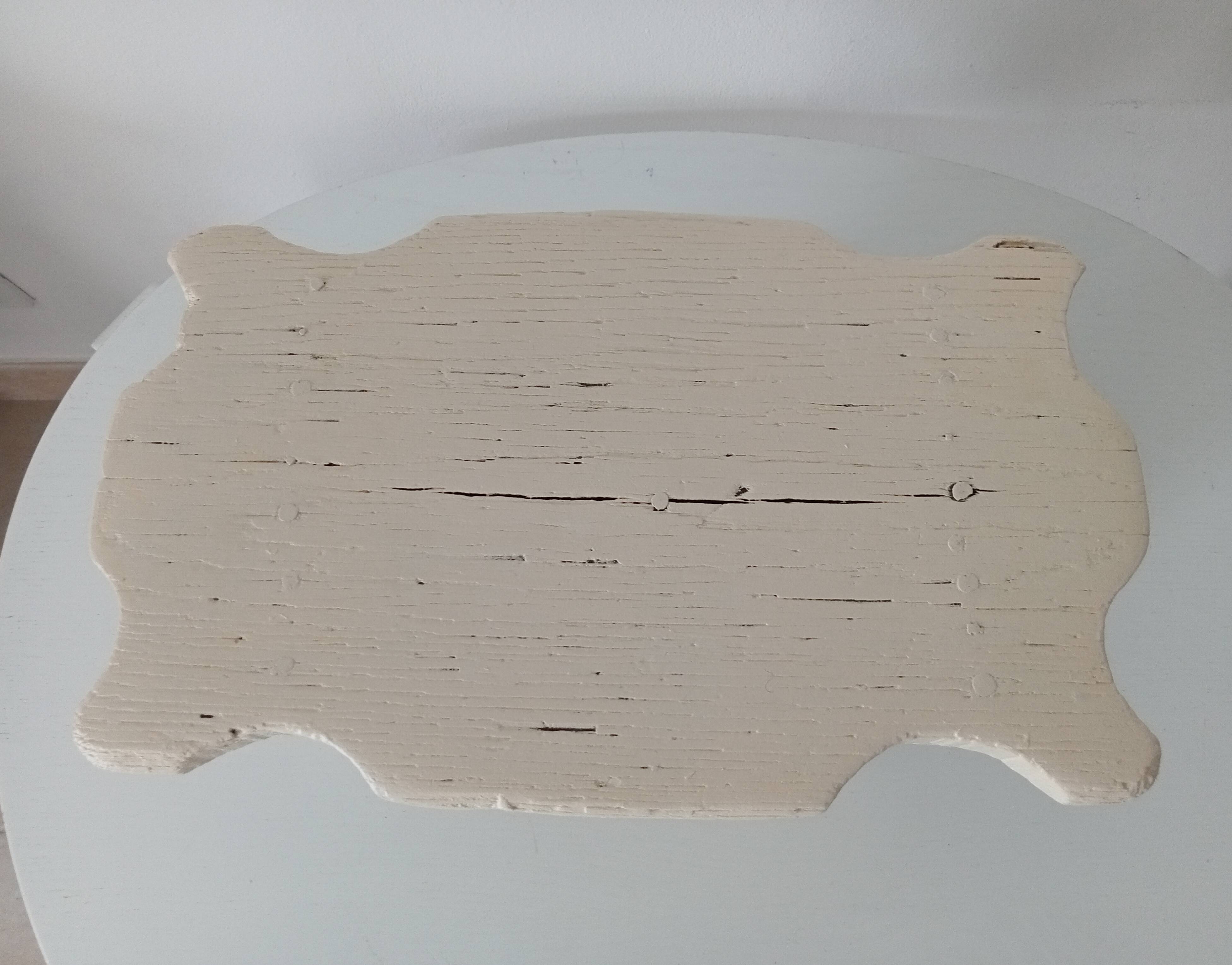 Antique carved solid wood stool