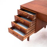 Bureau en teck, Danemark, années 1960.