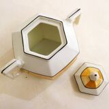 Iridescent Art Deco Sugar Bowl
