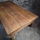 Table basse ancienne en chêne français – Table XXL de ferme du XIXe siècle