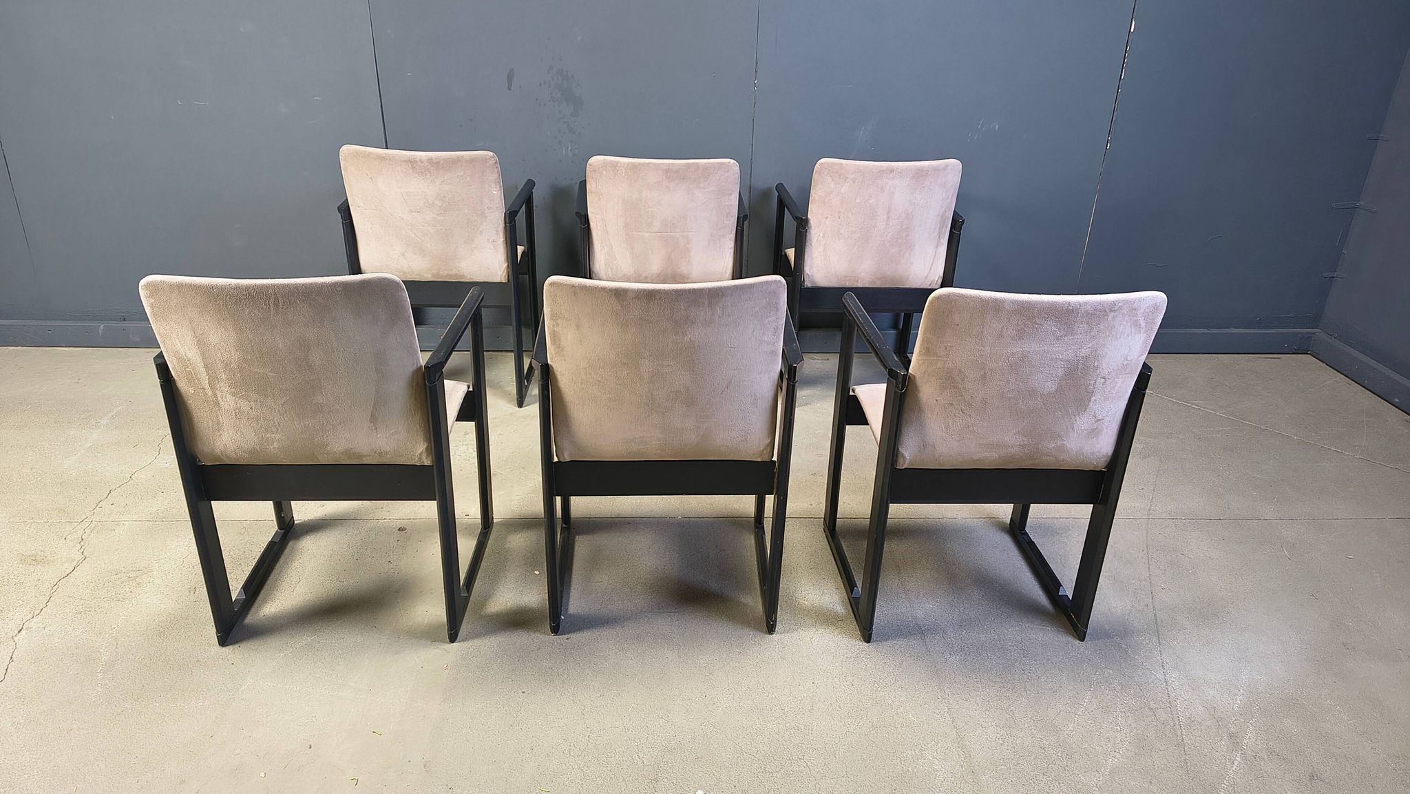 Set of 6 vintage dining chairs attributed to Tobia Scarpa, 1970s