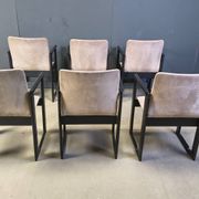 Set of 6 vintage dining chairs attributed to Tobia Scarpa, 1970s