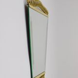 Josef Frank Attr. Mid-Century Brass Loop Wall Mirror, Austria, 1950s