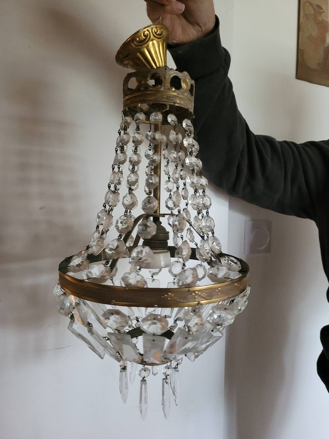 Hot air balloon chandelier