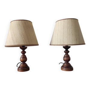 Paire de lampes vintage