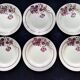 6 old earthenware dinner plates from saint amand