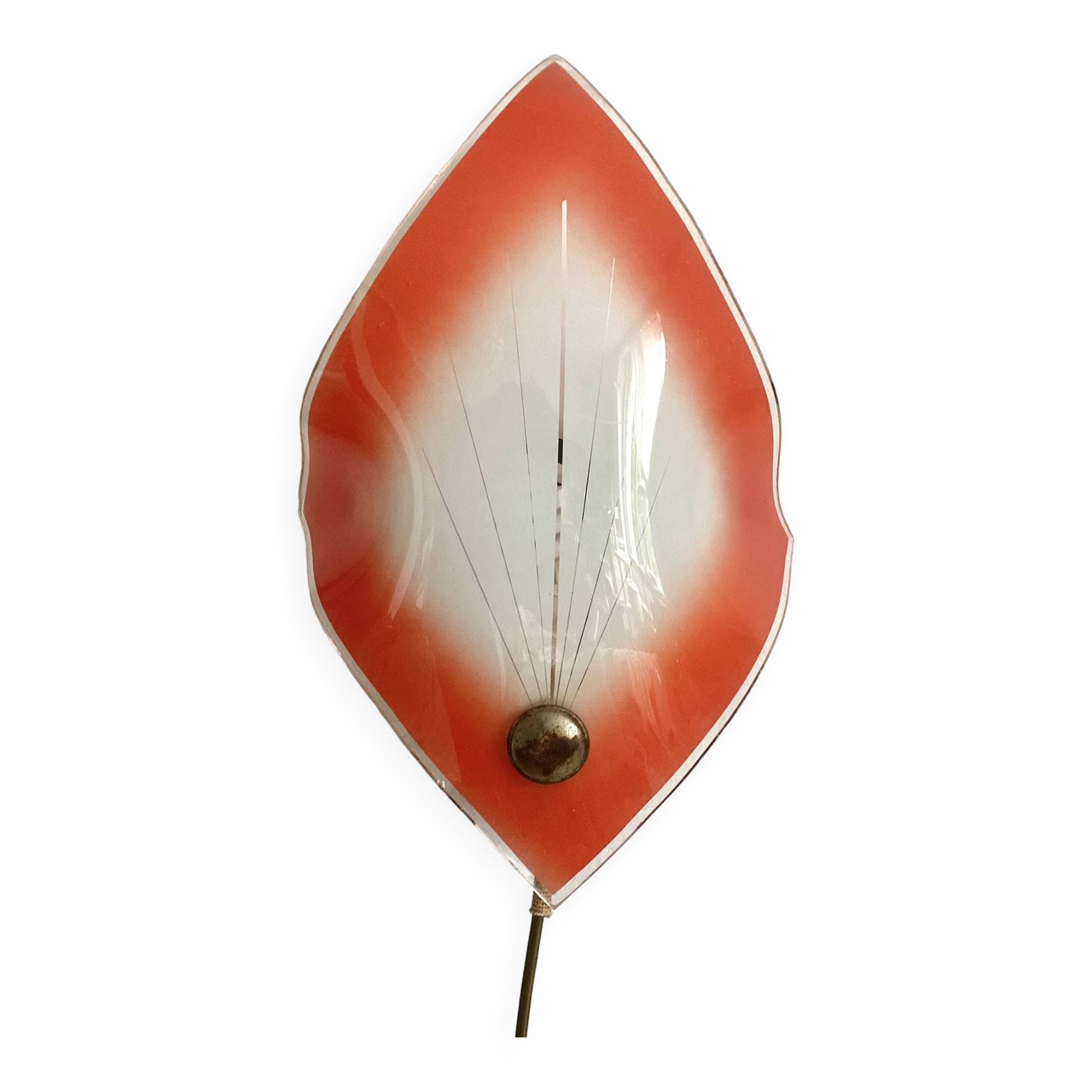 Vintage opaline balladeuse wall light