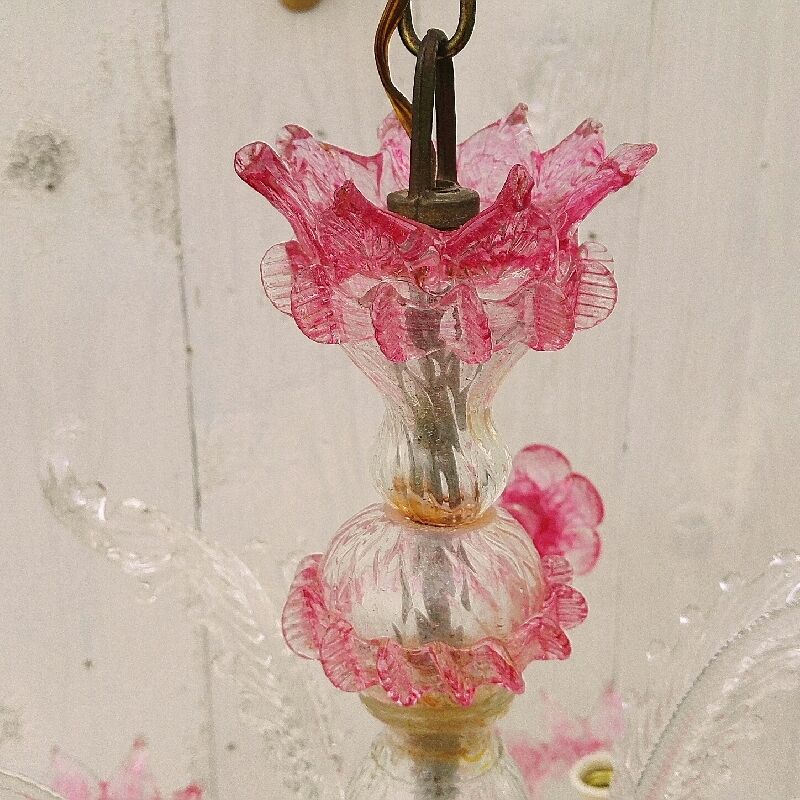 Murano glass chandelier romantic Casanova style