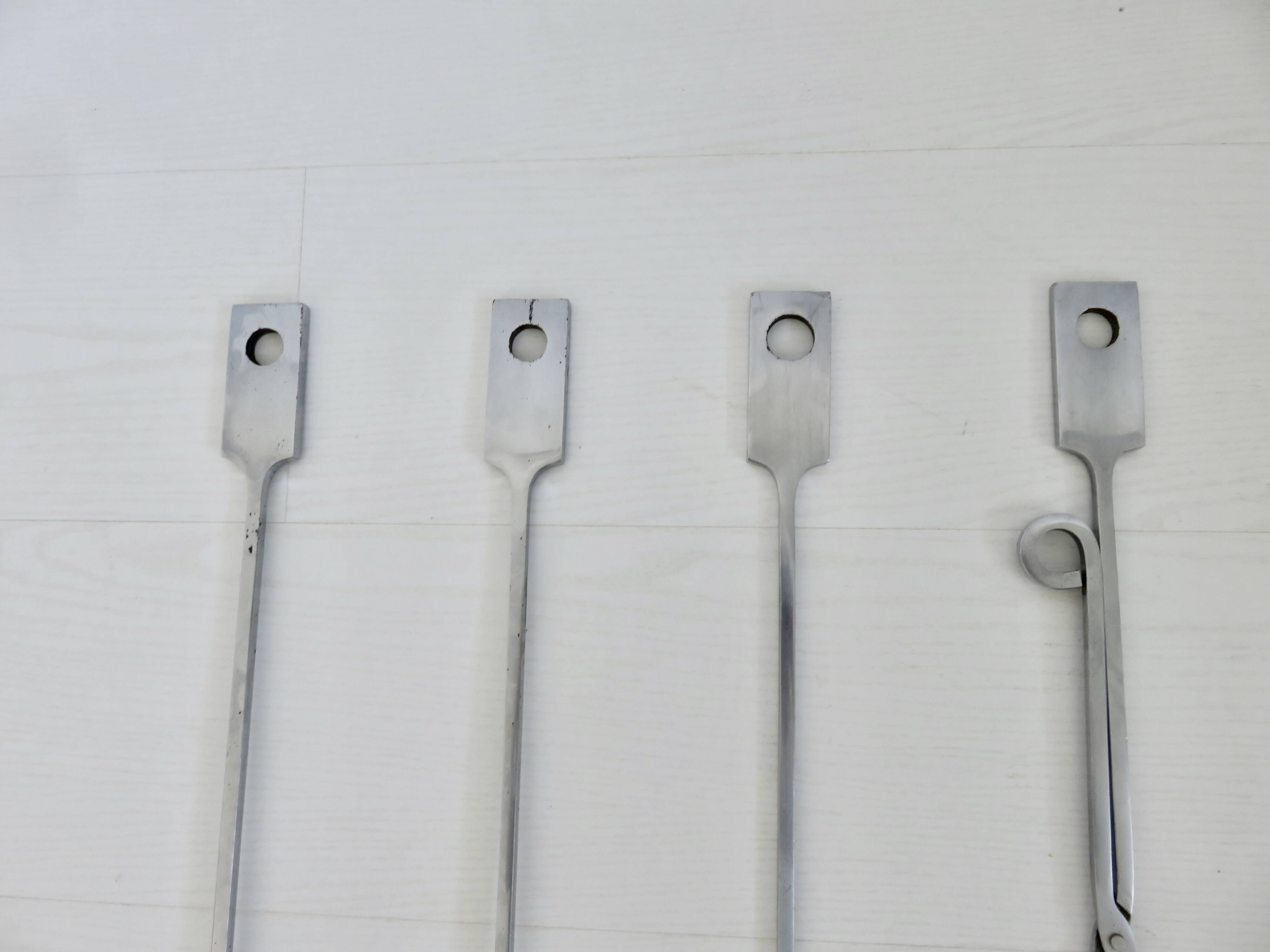 Fireplace set "Jean Paul Créations" signed, 1970