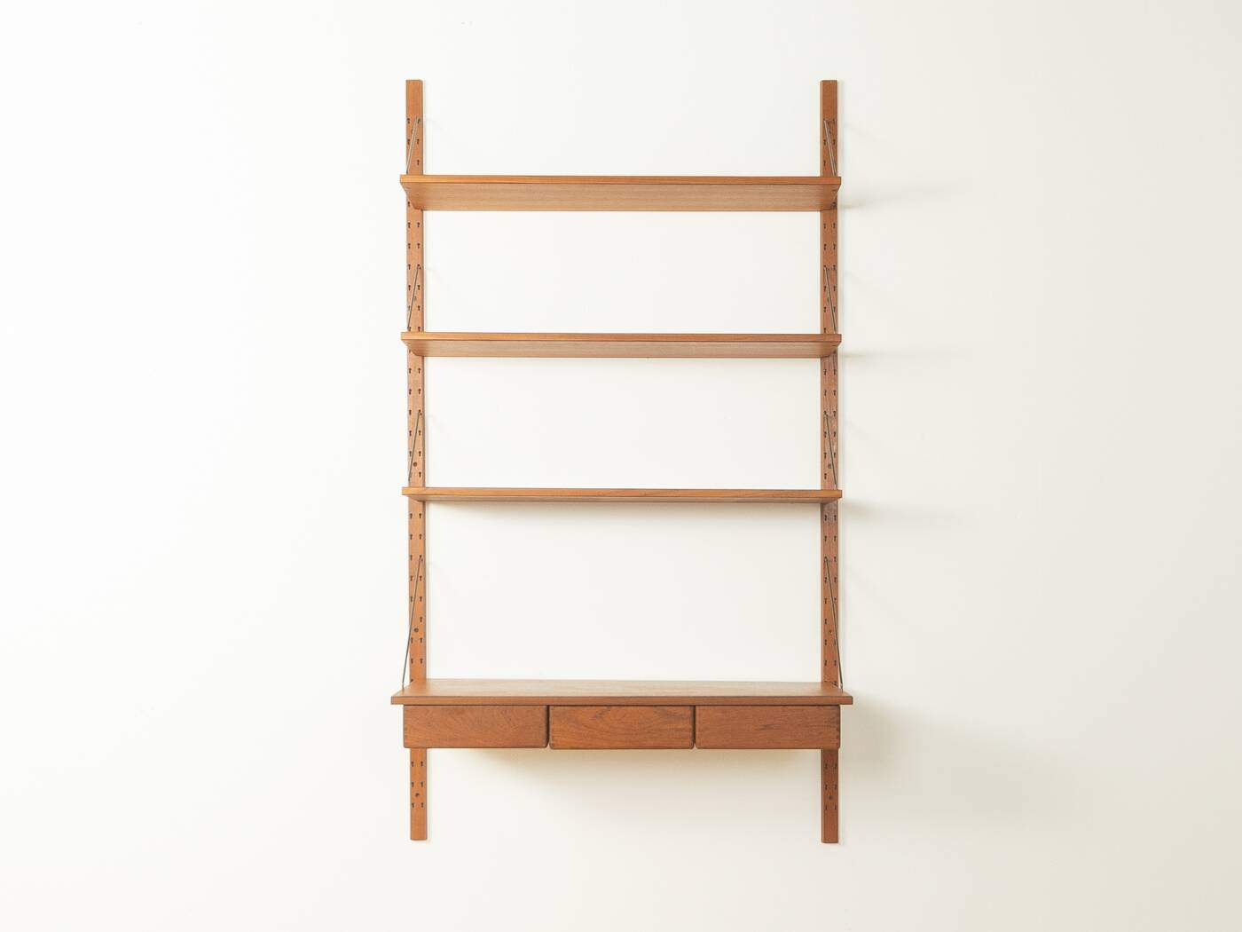 Modular wall shelf by Sven Ellekaer for Albert Hansen, 1960s, teak