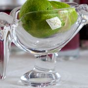 Heron marabout bird crystal of Vannes