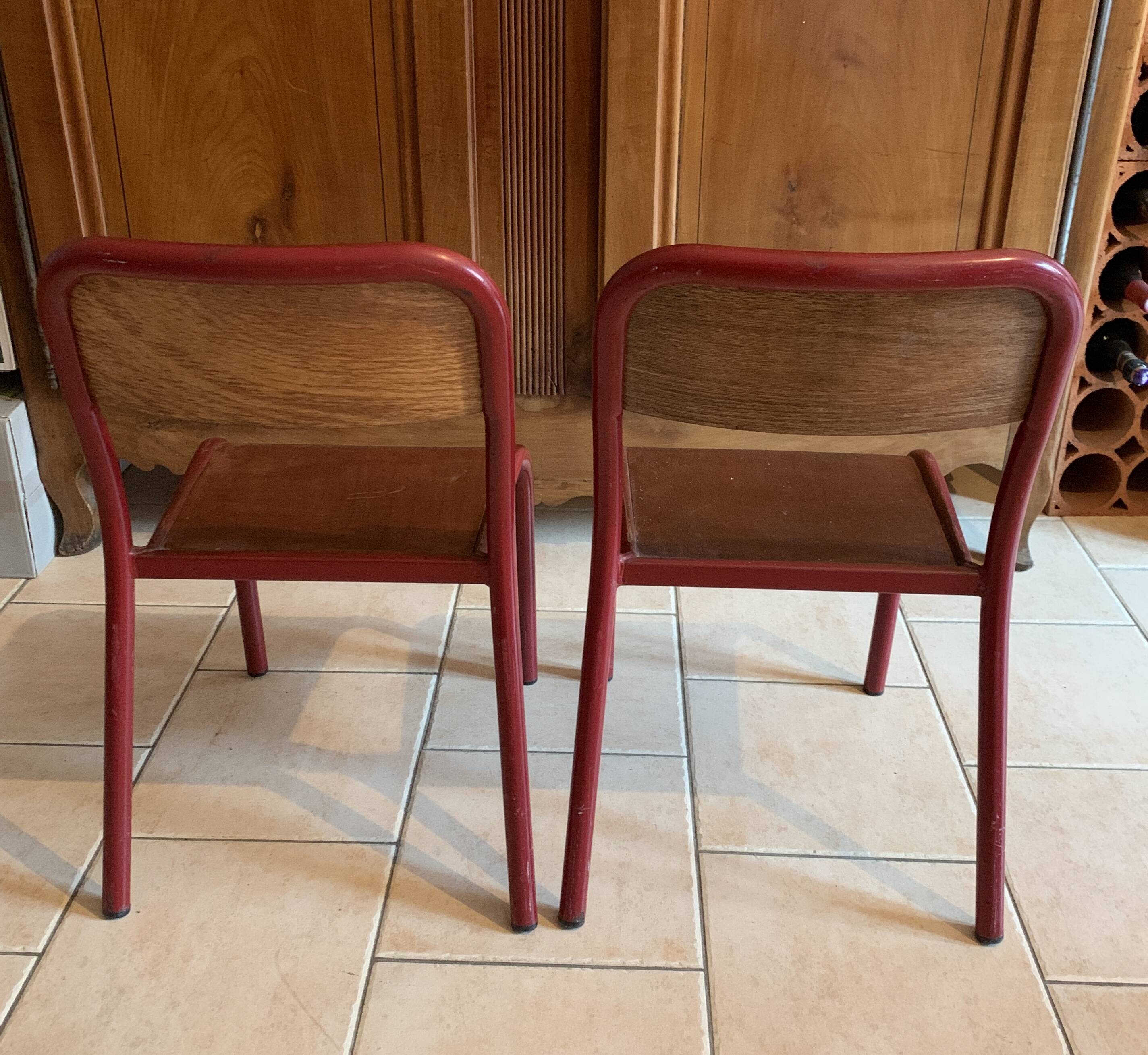 Vintage school chairs