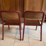 Chaises écolier vintage