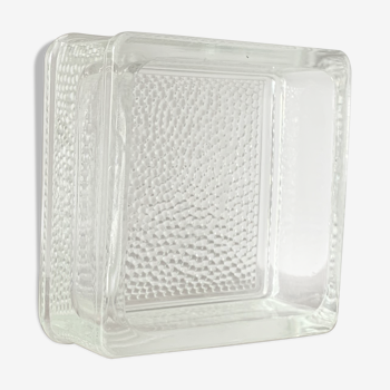 Vide poche cube en verre