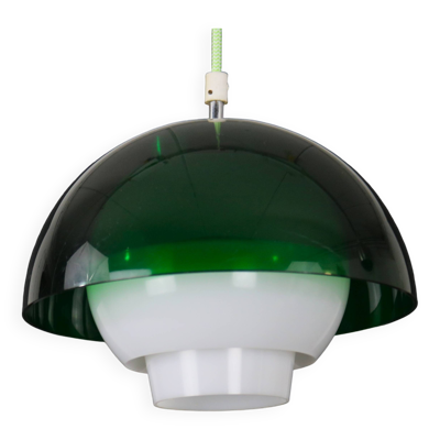 Superbe suspension en acrylique de Bent Karlby pour ASK Lightings - Modèle Ergo - Danemark années 70