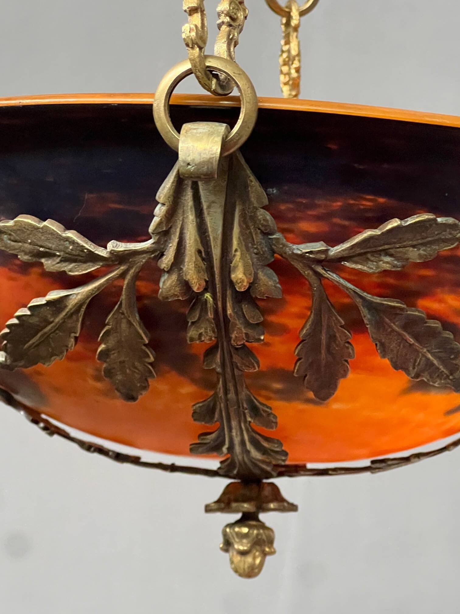Magnificent Art Deco chandelier signed "Noverdy France".