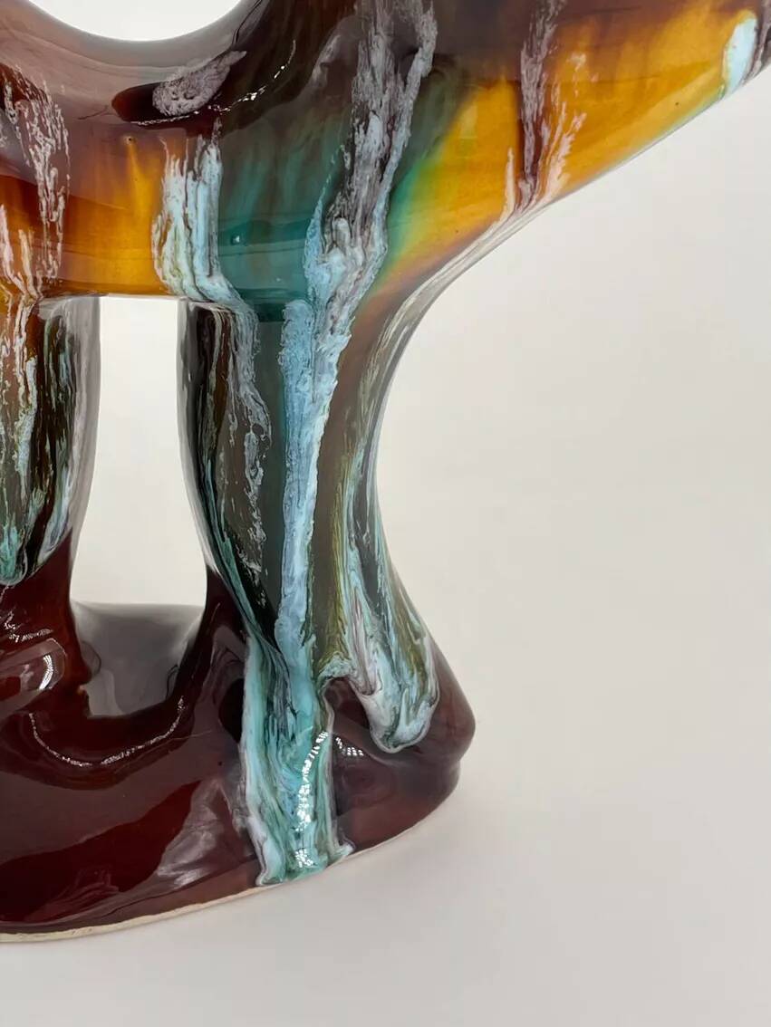 Vallauris vase in ceramic from the 1960s.