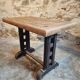 Antique oak bistro table – France, 1920s