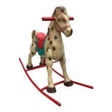 Antique mobo metal rocking horse