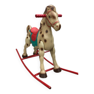 Antique mobo metal rocking horse