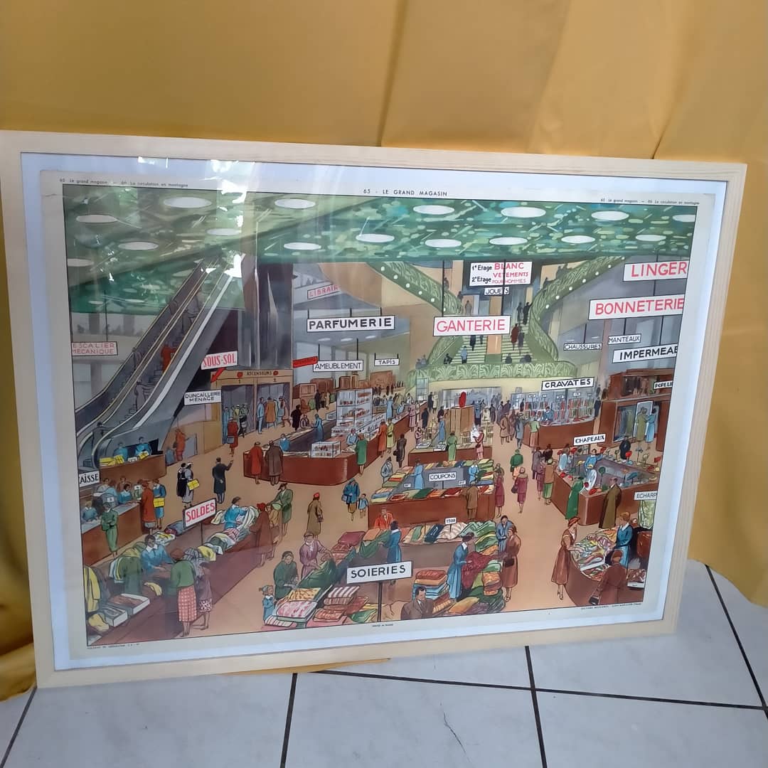 Vintage school poster