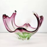 Murano vintage multicoloured bowl with organic design, Italy, 1960s