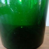 Bocal ancien en verre vert