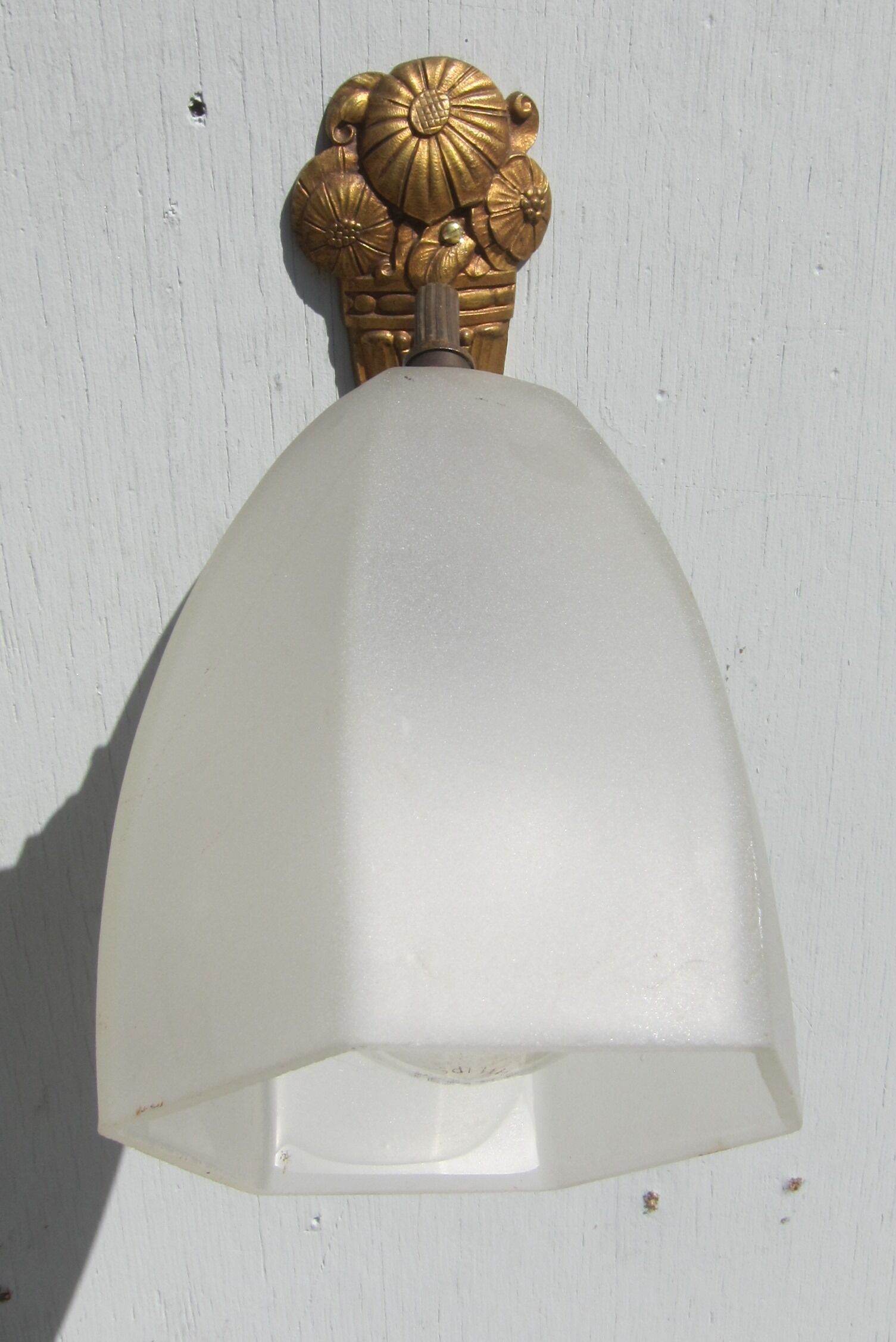 Bronze wall and glass sand art deco 1925