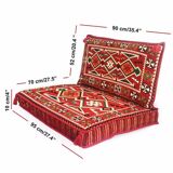 Red Bohemian Majlis Sofa