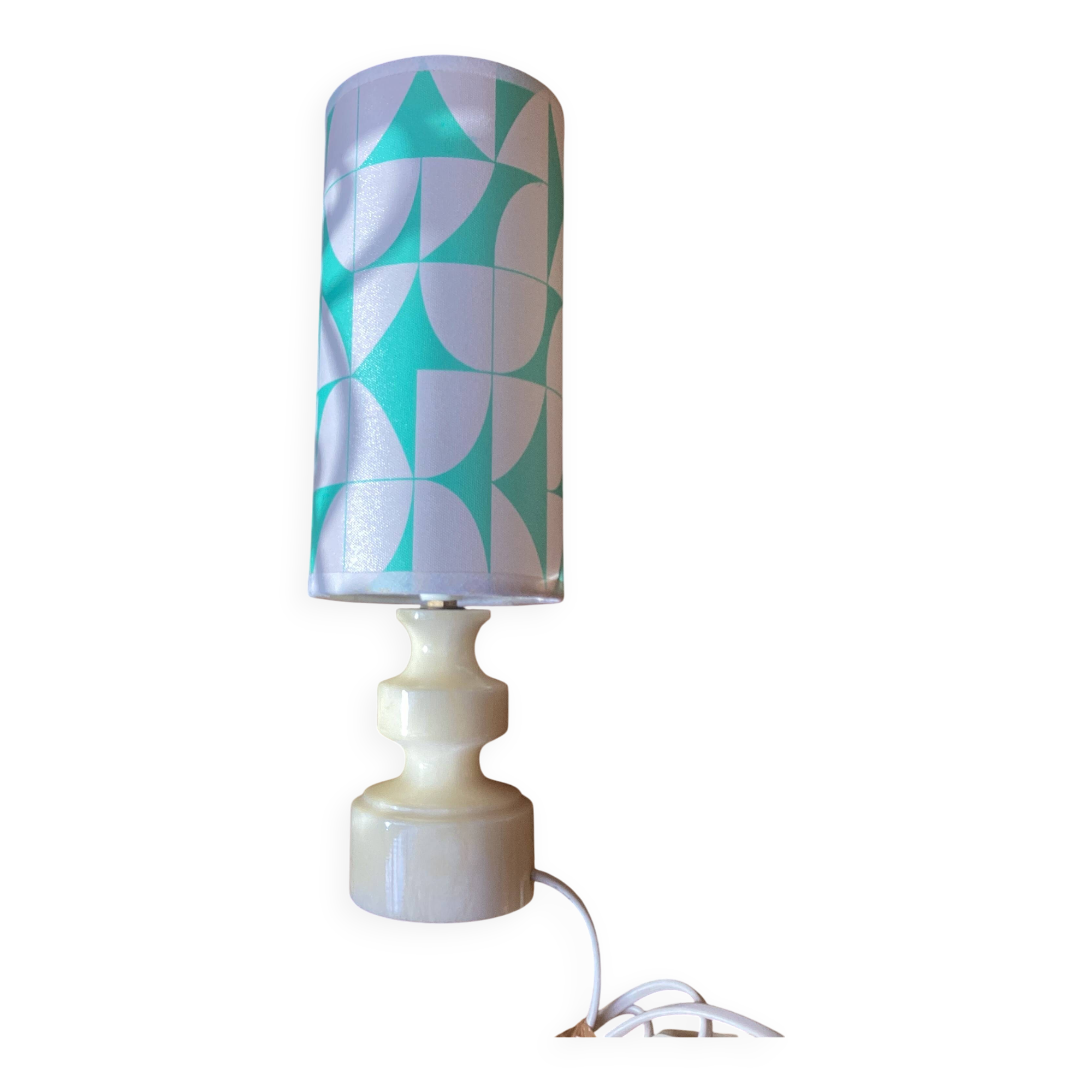 Vintage alabaster foot lamp