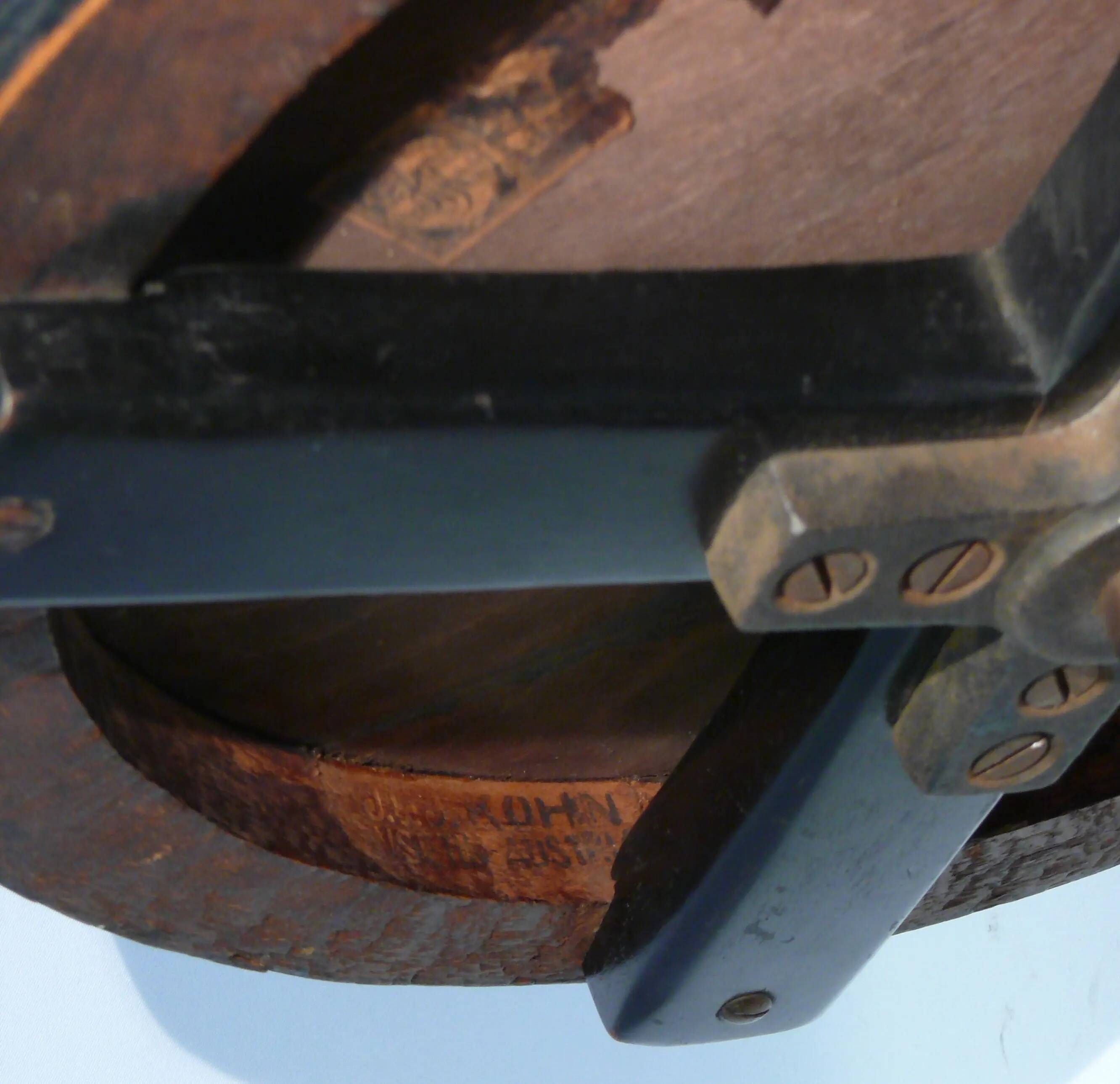 Piano stool / swivel stool, J. & J. Kohn company, antique bentwood stool, circa 1900