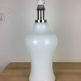 Opaline table lamp 70s space age foot baluster