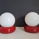 Pair of revisited bedside lamps