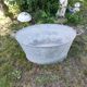 Old oval zinc basin