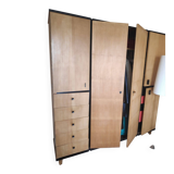 60s architect-designed wardrobe-dressing (unique piece of furniture)