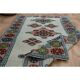 1970s vintage Turkish Oushak handmade wool cotton orange runner rug 101x148
