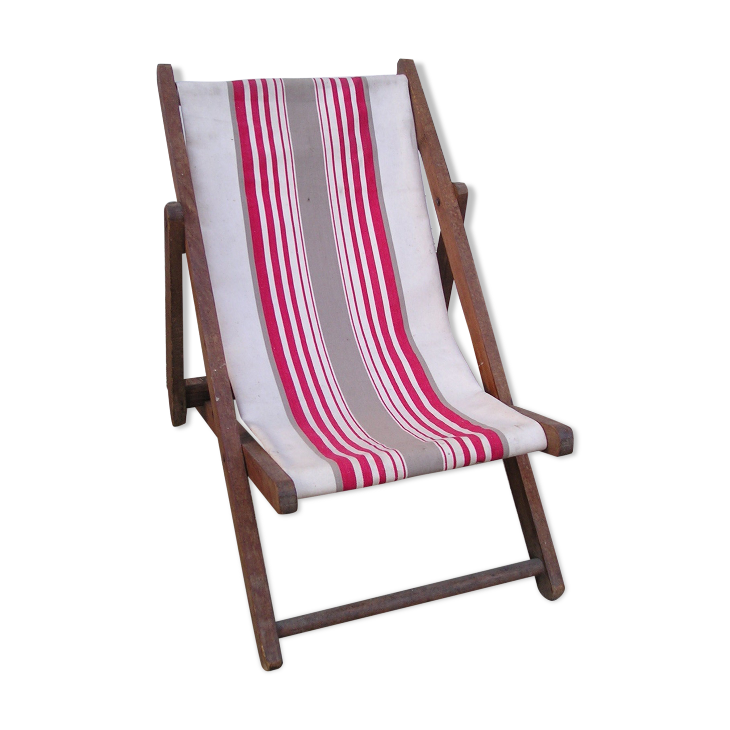 Old deck chair for children