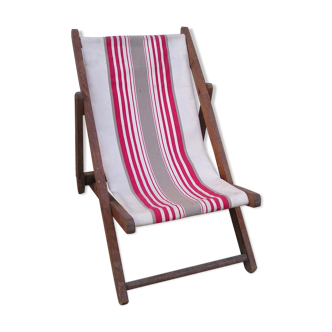 Old deck chair for children