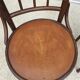 Pair chairs bistrot Thonet pyrograved design 1900 Art Nouveau
