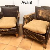 2 fauteuils art déco 1930