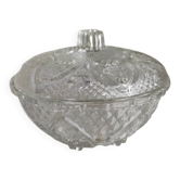 Vintage cut glass candy dish