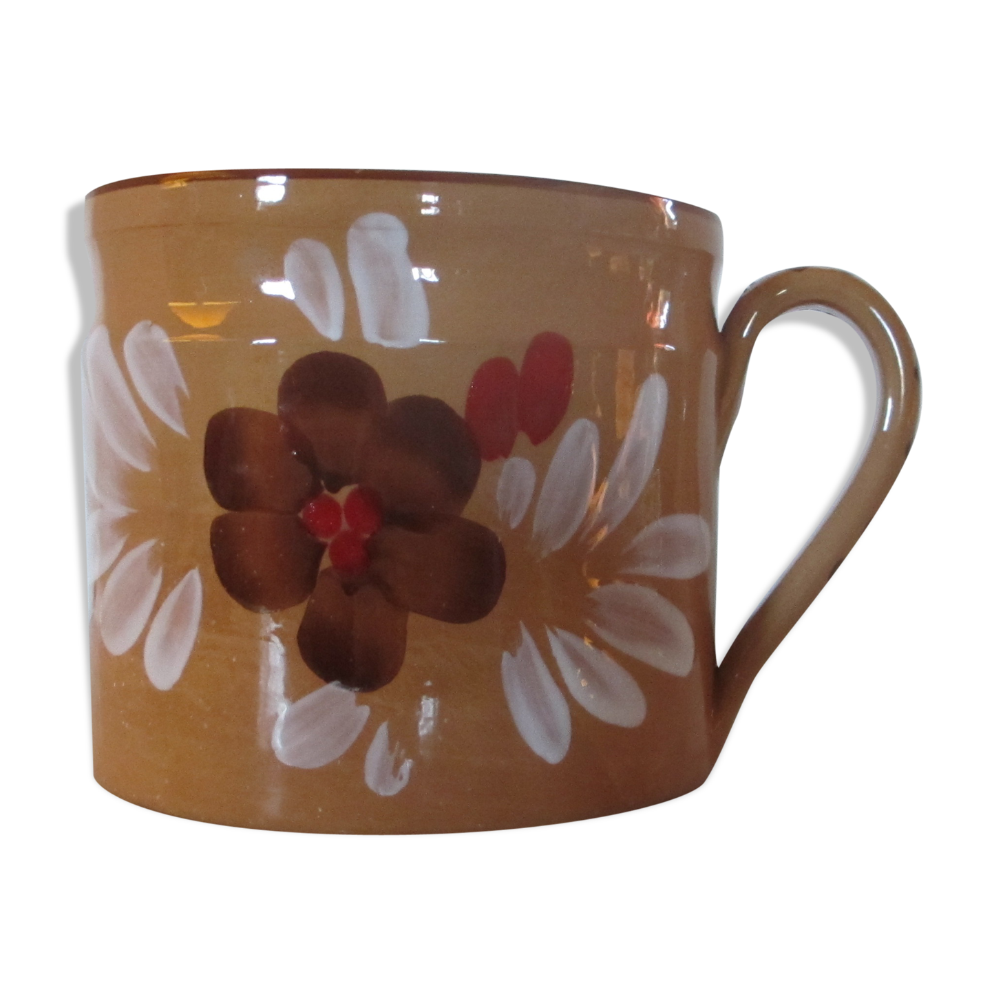 Enamelled earthenware pot